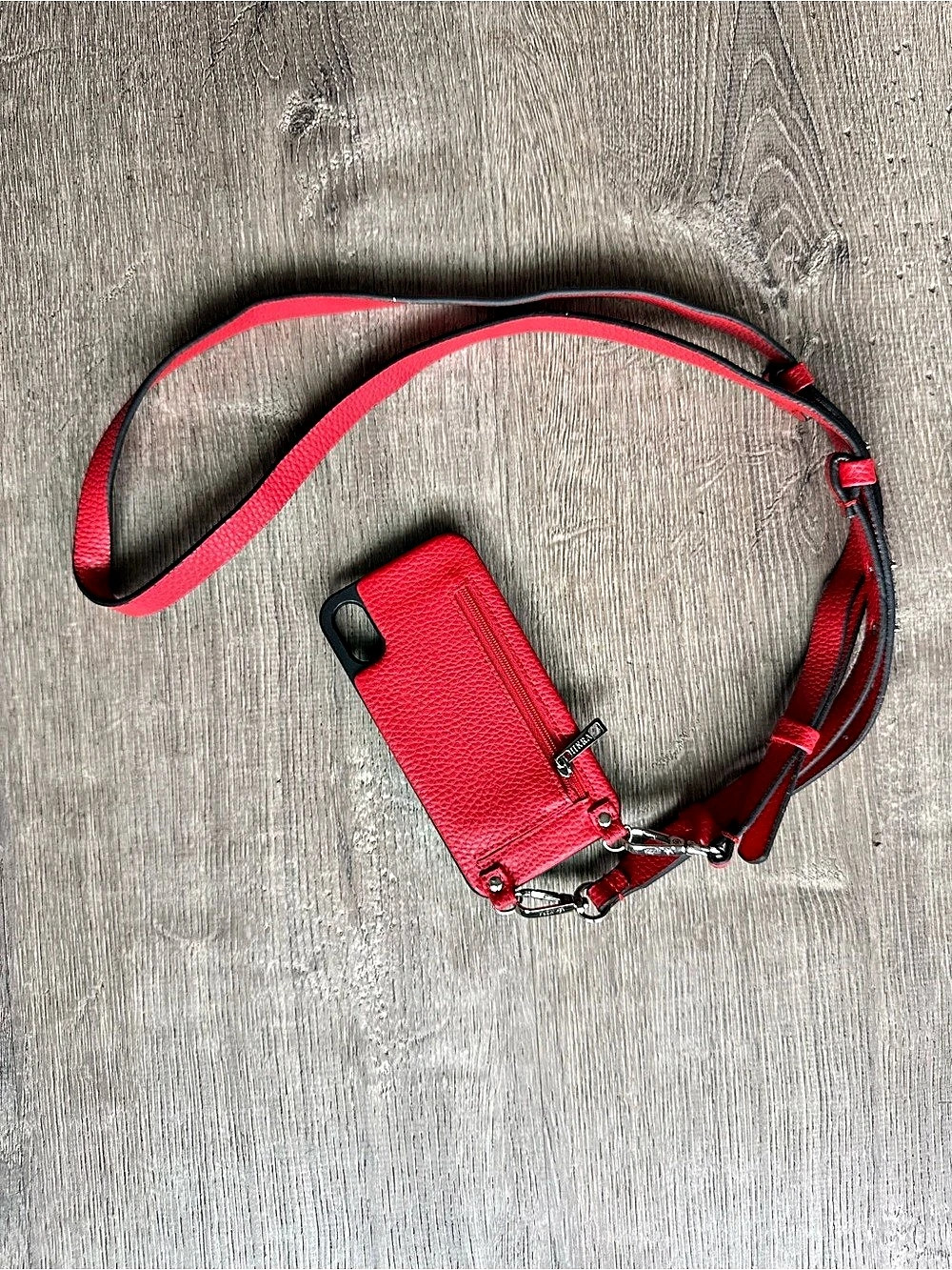 Bandolier Red & Black Crossbody Phone Case